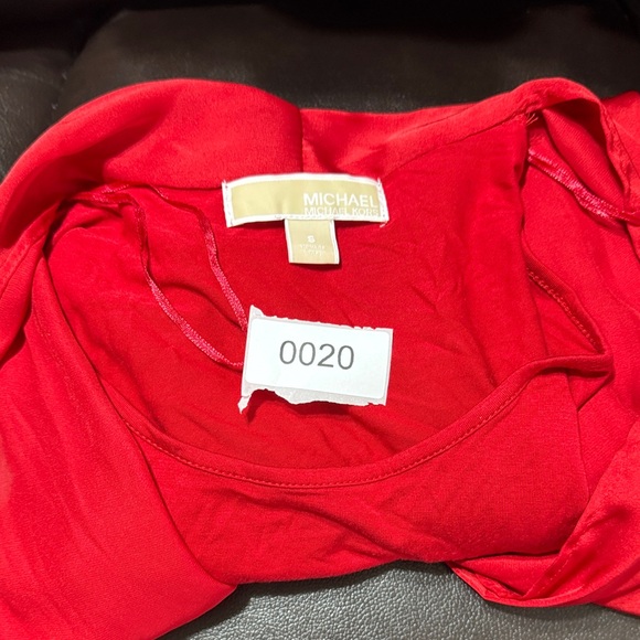 Michael Kors Vibrant Red Women's Blouse - Picture 8 of 8